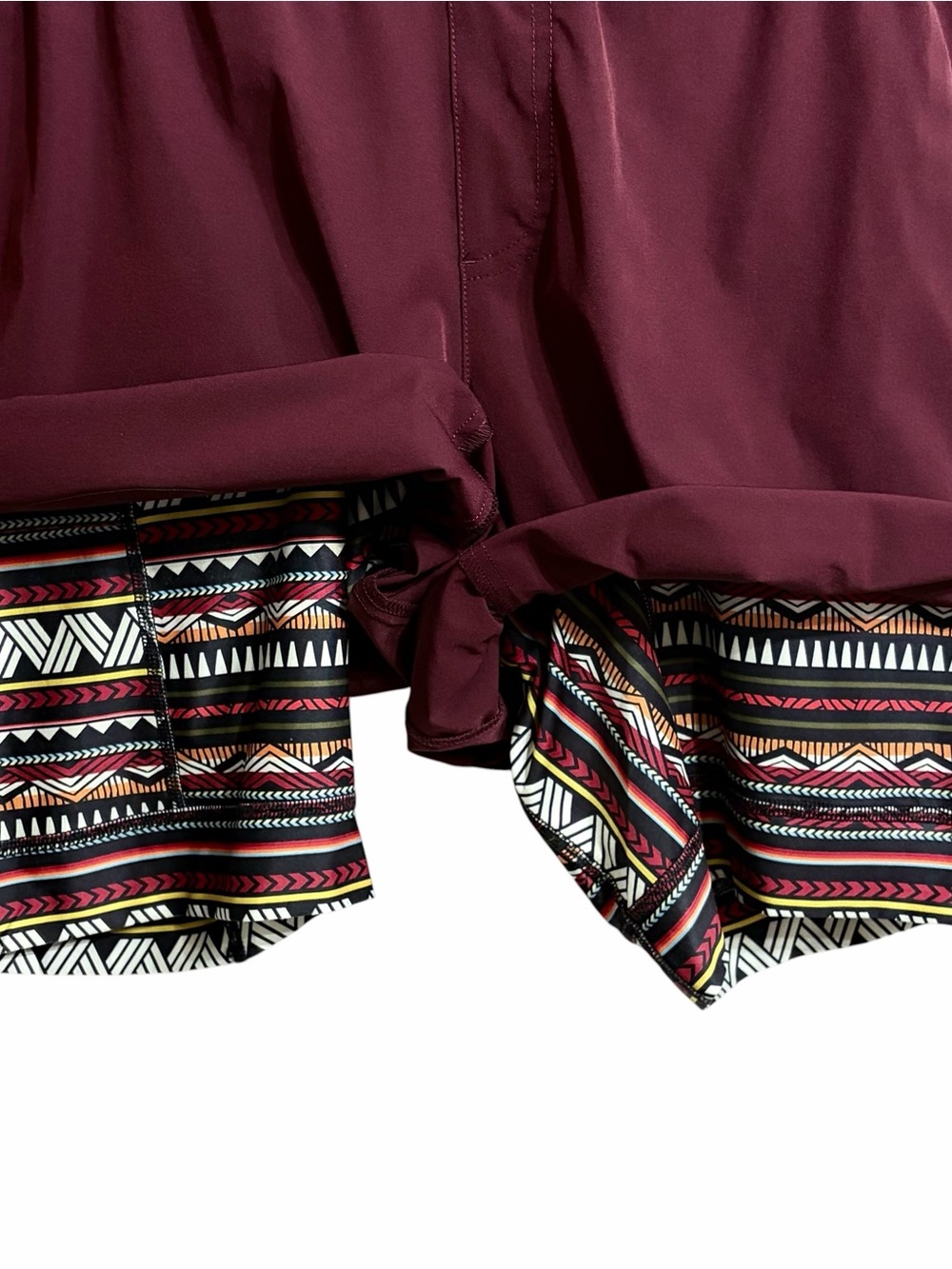 Wowie Nomad 3.0 Hybrid 7" Aztec Liner Activewear Shorts L Athleisure Performance - Picture 6 of 9
